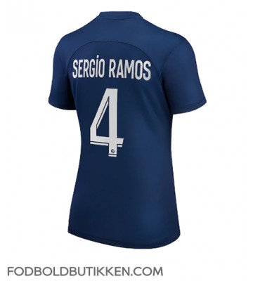 Paris Saint-Germain Sergio Ramos #4 Hjemmebanetrøje Dame 2022-23 Kortærmet